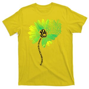 Be Kind Mental Health Awareness Flower T-Shirt