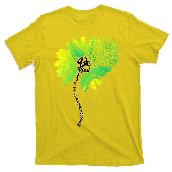 Be Kind Mental Health Awareness Flower T-Shirt