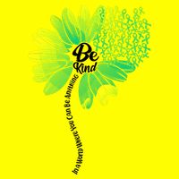 Be Kind Mental Health Awareness Flower Women's V-Neck T-Shirt