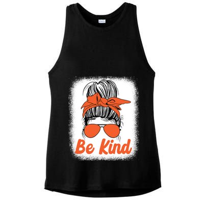 Be Kind Messy Unity Day Orange Anti Bullying Kids Unity Day Ladies PosiCharge Tri-Blend Wicking Tank