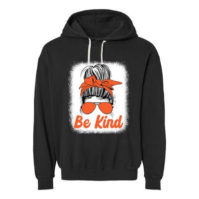 Be Kind Messy Unity Day Orange Anti Bullying Kids Unity Day Garment-Dyed Fleece Hoodie