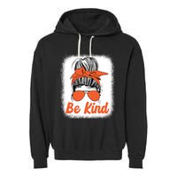 Be Kind Messy Unity Day Orange Anti Bullying Kids Unity Day Garment-Dyed Fleece Hoodie