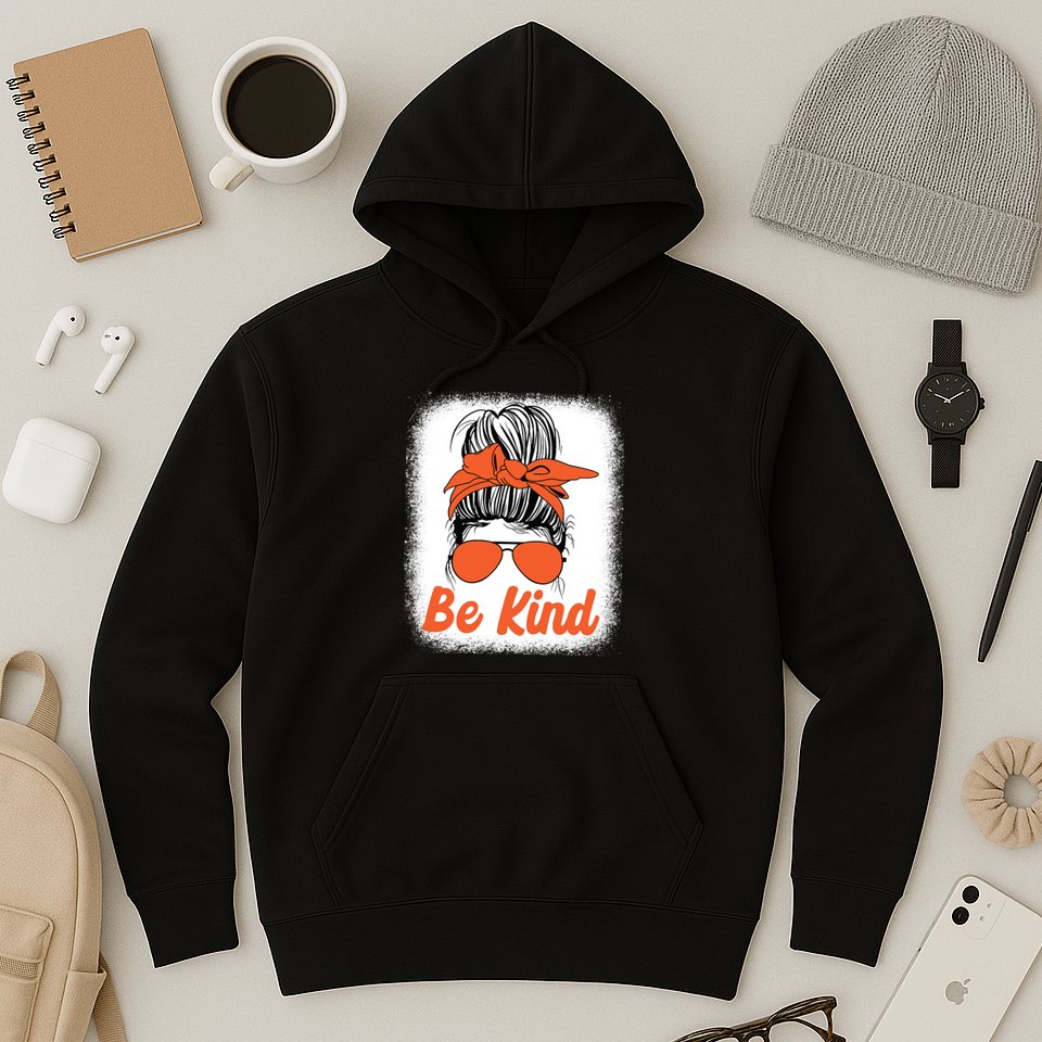Be Kind Messy Unity Day Orange Anti Bullying Kids Unity Day Hoodie