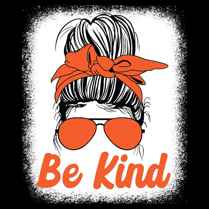 Be Kind Messy Unity Day Orange Anti Bullying Kids Unity Day Drawstring Bag
