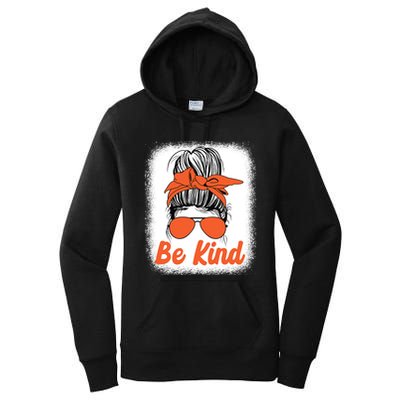 Be Kind Messy Unity Day Orange Anti Bullying Kids Unity Day Women's Pullover Hoodie
