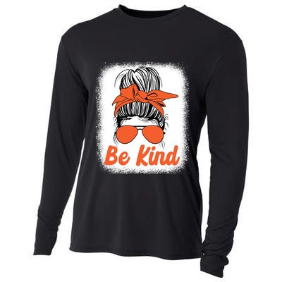 Be Kind Messy Unity Day Orange Anti Bullying Kids Unity Day Cooling Performance Long Sleeve Crew