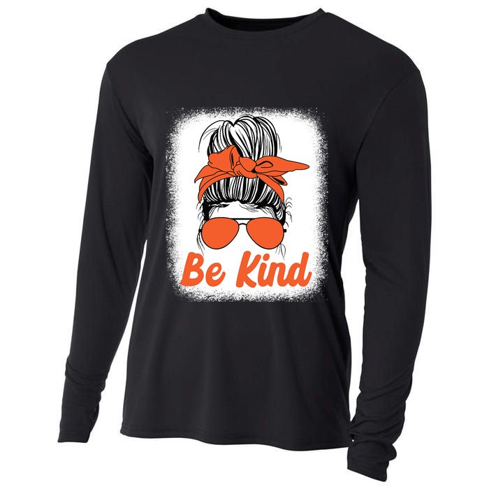 Be Kind Messy Unity Day Orange Anti Bullying Kids Unity Day Cooling Performance Long Sleeve Crew
