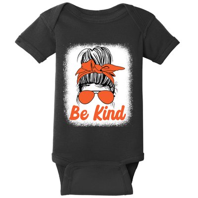 Be Kind Messy Unity Day Orange Anti Bullying Kids Unity Day Baby Bodysuit