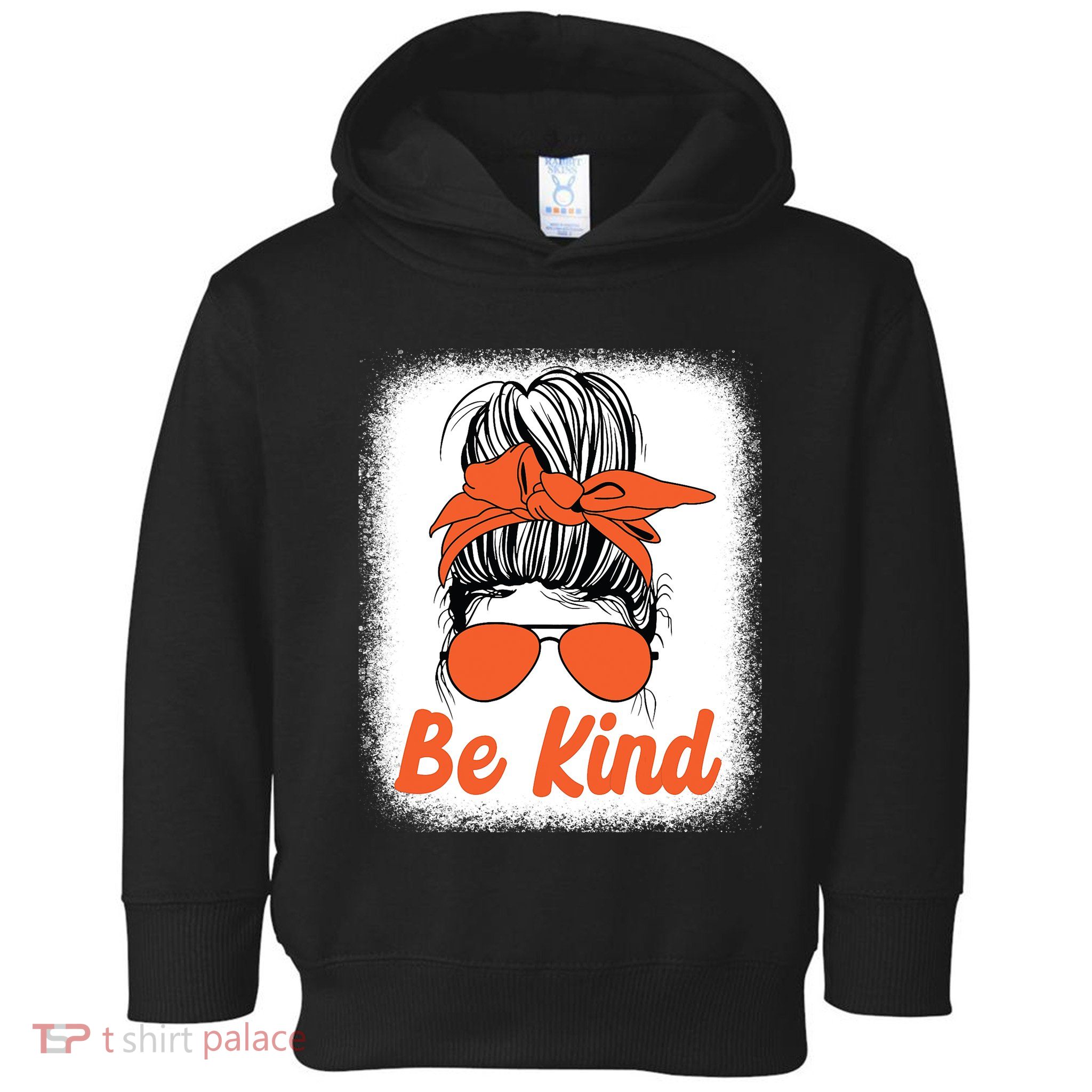 Be Kind Messy Unity Day Orange Anti Bullying Kids Unity Day Toddler Hoodie