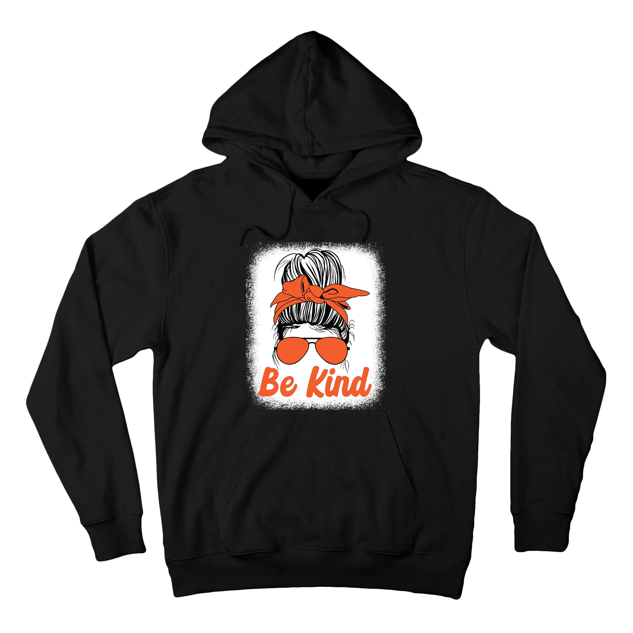 Be Kind Messy Unity Day Orange Anti Bullying Kids Unity Day Tall Hoodie