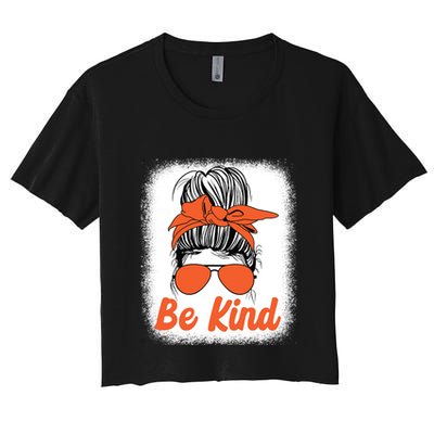 Be Kind Messy Unity Day Orange Anti Bullying Kids Unity Day Crop Top