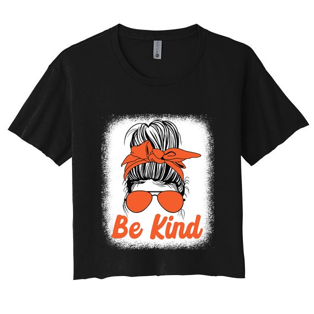 Be Kind Messy Unity Day Orange Anti Bullying Kids Unity Day Crop Top