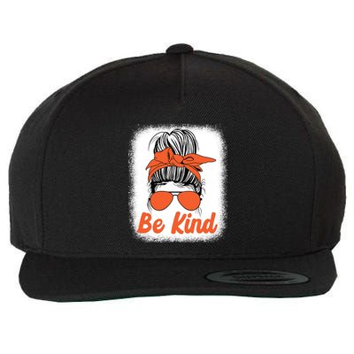 Be Kind Messy Unity Day Orange Anti Bullying Kids Unity Day Wool Snapback Cap