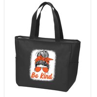 Be Kind Messy Unity Day Orange Anti Bullying Kids Unity Day Zip Tote Bag