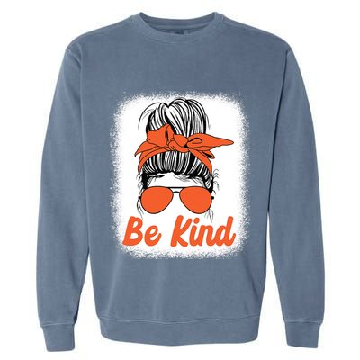 Be Kind Messy Unity Day Orange Anti Bullying Kids Unity Day Garment-Dyed Sweatshirt