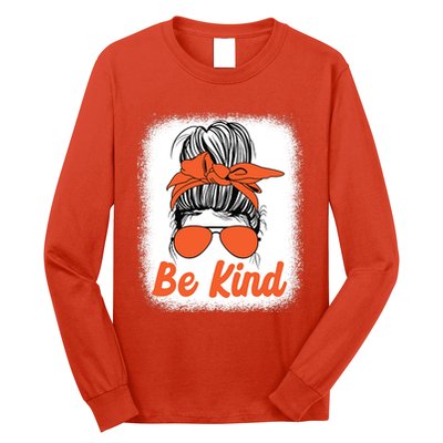 Be Kind Messy Unity Day Orange Anti Bullying Kids Unity Day Long Sleeve Shirt