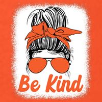Be Kind Messy Unity Day Orange Anti Bullying Kids Unity Day Button