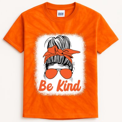 Be Kind Messy Unity Day Orange Anti Bullying Kids Unity Day Kids Tie-Dye T-Shirt