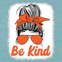 Be Kind Messy Unity Day Orange Anti Bullying Kids Unity Day Sueded Cloud Jersey T-Shirt