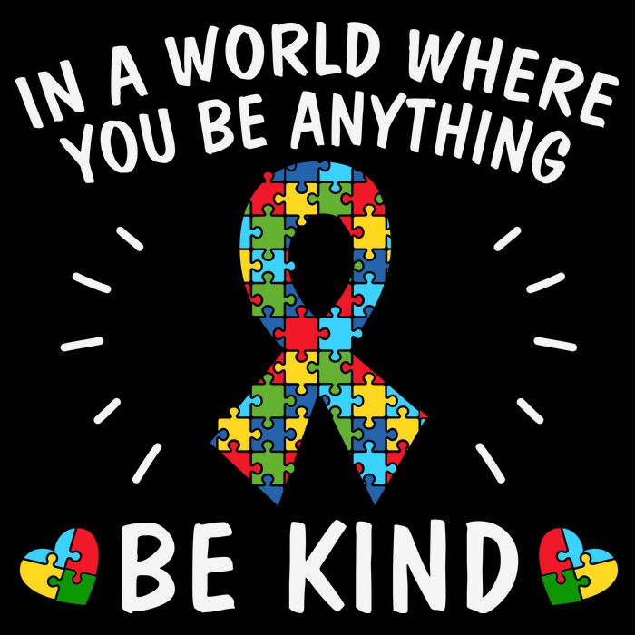 Be Kind Motivational Autism Awareness Slogan Autism Puzzle Message Flatbill Hat