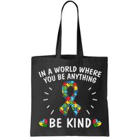 Be Kind Motivational Autism Awareness Slogan Autism Puzzle Message Bag