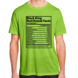 Black King Nutritional Facts Black History Pride Adult ChromaSoft Performance T-Shirt