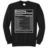 Black King Nutritional Facts Black History Pride Sweatshirt