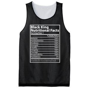 Black King Nutritional Facts Black History Pride Mesh Reversible Basketball Jersey Tank