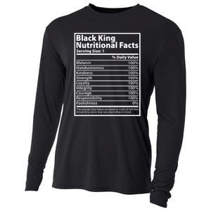 Black King Nutritional Facts Black History Pride Cooling Performance Long Sleeve Crew