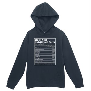 Black King Nutritional Facts Black History Pride Urban Pullover Hoodie