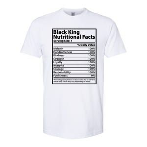 Black King Nutritional Facts Black History Pride Softstyle CVC T-Shirt