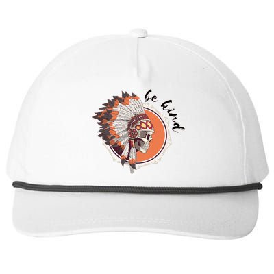 Be Kind Native American Indigenous Education Orange Day Snapback Five-Panel Rope Hat