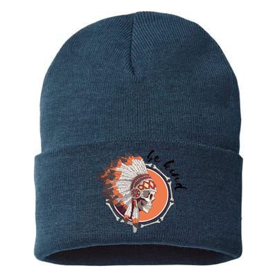 Be Kind Native American Indigenous Education Orange Day Sustainable Knit Beanie