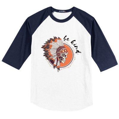 Be Kind Native American Indigenous Education Orange Day Baseball Sleeve Shirt