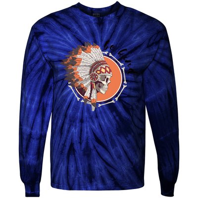 Be Kind Native American Indigenous Education Orange Day Tie-Dye Long Sleeve Shirt