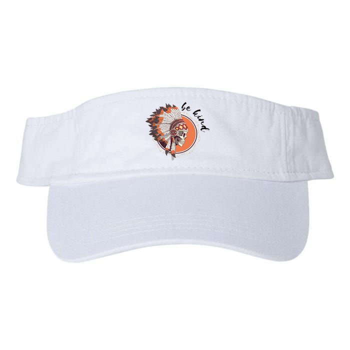 Be Kind Native American Indigenous Education Orange Day Valucap Bio-Washed Visor