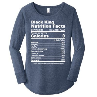 Black King Nutritional Facts Gift Women's Perfect Tri Tunic Long Sleeve Shirt