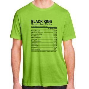 Black King Nutrition Fact For Black History Month Gift Adult ChromaSoft Performance T-Shirt