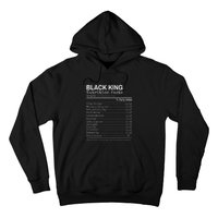 Black King Nutrition Fact For Black History Month Gift Hoodie