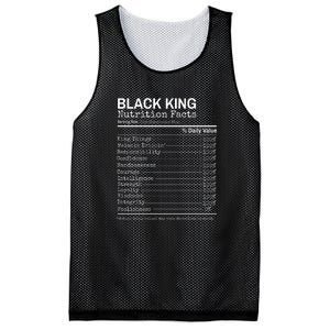 Black King Nutrition Fact For Black History Month Gift Mesh Reversible Basketball Jersey Tank