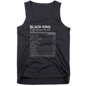 Black King Nutrition Fact For Black History Month Gift Tank Top