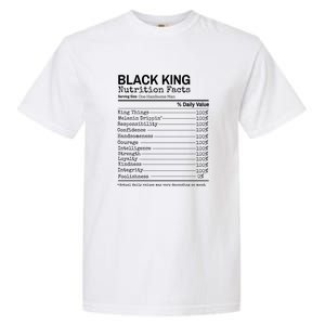 Black King Nutrition Fact For Black History Month Gift Garment-Dyed Heavyweight T-Shirt