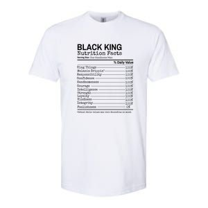 Black King Nutrition Fact For Black History Month Gift Softstyle CVC T-Shirt