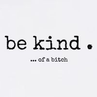 Be Kind Of A Bitch Funny Bitch Rude Typewriter T-Shirt