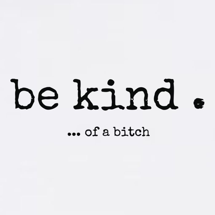 Be Kind Of A Bitch Funny Bitch Rude Typewriter Crop Top