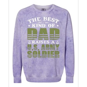 Best Kind Of Dad Raised A US Army Soldier Colorblast Crewneck Sweatshirt