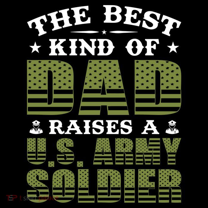 Best Kind Of Dad Raised A US Army Soldier Stripe Pom Pom Beanie