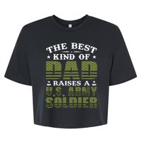 Best Kind Of Dad Raised A US Army Soldier Bella+Canvas Jersey Crop Tee