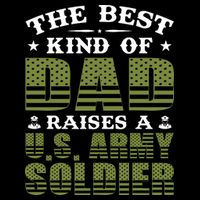 Best Kind Of Dad Raised A US Army Soldier 7-Panel Snapback Hat