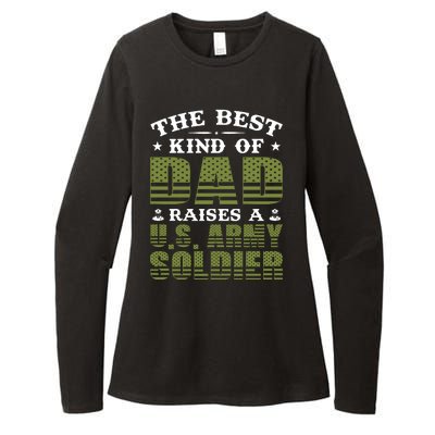 Best Kind Of Dad Raised A US Army Soldier Womens CVC Long Sleeve Shirt